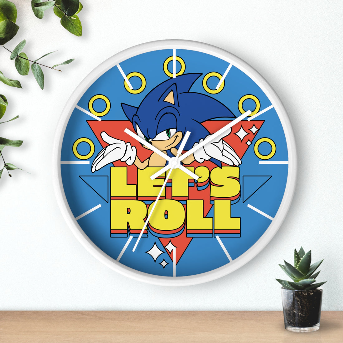 Sonic 'Let's Roll' Wall Clock – SEGA Licensed 10.75"