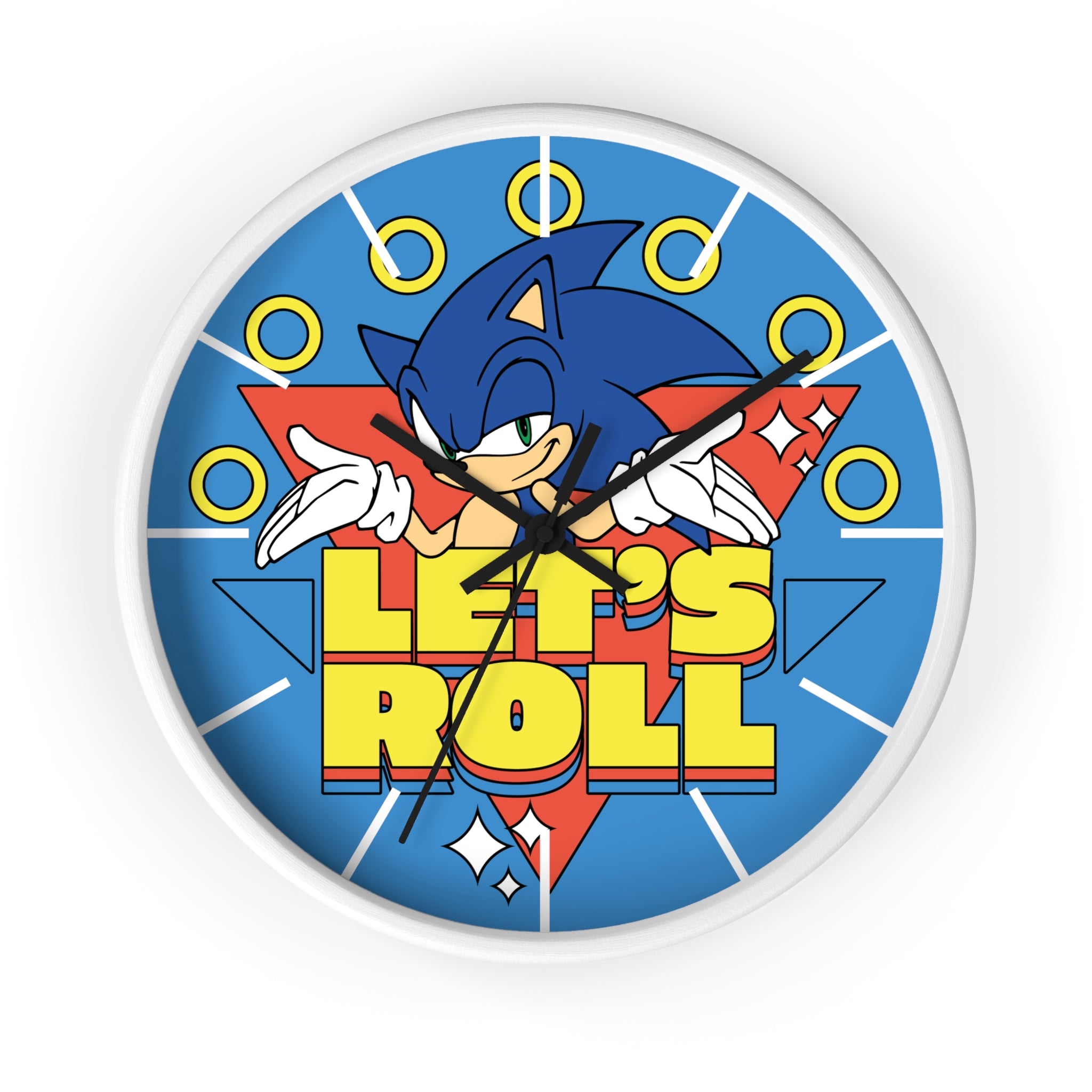 Sonic 'Let's Roll' Wall Clock – SEGA Licensed 10.75"