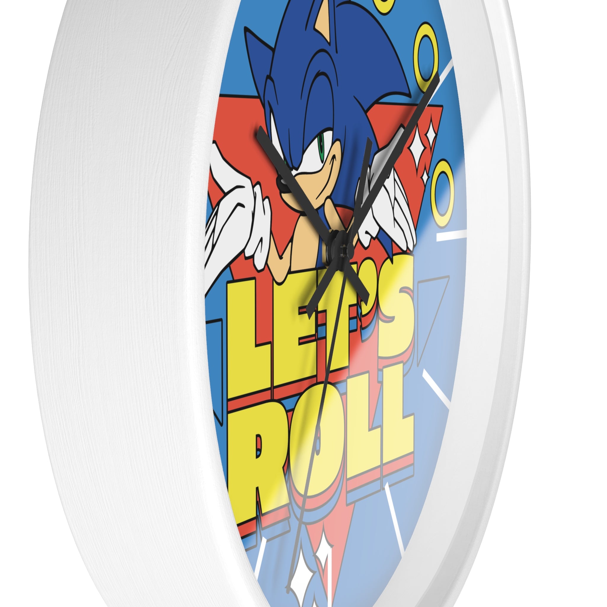 Sonic 'Let's Roll' Wall Clock – SEGA Licensed 10.75"