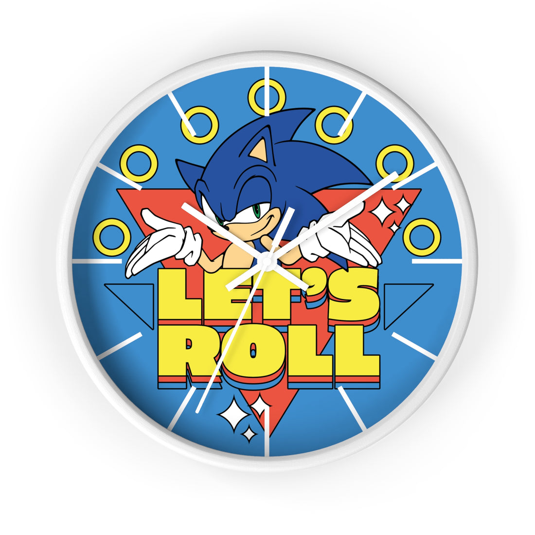 Sonic 'Let's Roll' Wall Clock – SEGA Licensed 10.75"
