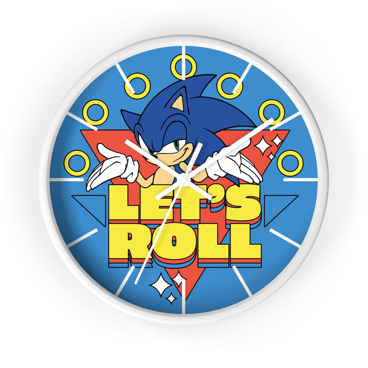 Sonic 'Let's Roll' Wall Clock – SEGA Licensed 10.75"