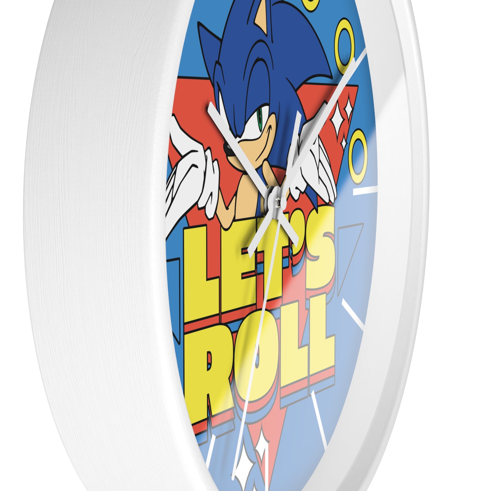 Sonic 'Let's Roll' Wall Clock – SEGA Licensed 10.75"